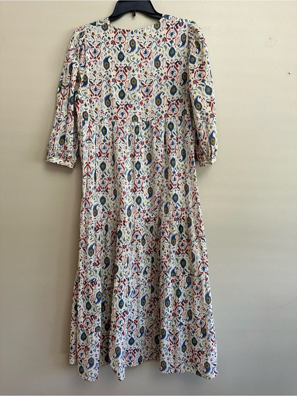 Zara Tiered Ruffle Button Front Midi Dress - Picture 12 of 16
